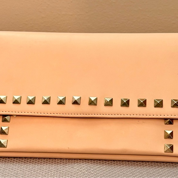 ASOS Handbags - Studded Tan Clutch